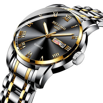 Чоловічі наручні годинники з срібним браслетом код 653