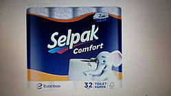 Туалетний папір Selpak  Білий 32 рулони(2шаровий)