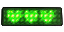 Светодиодный (LED) бейдж зеленый
