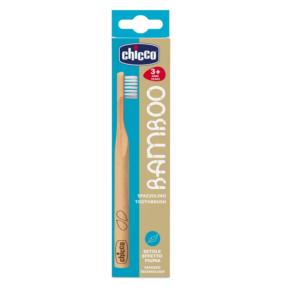 Бамбукова зубна щітка, блакитна Chicco (2900990815562)
