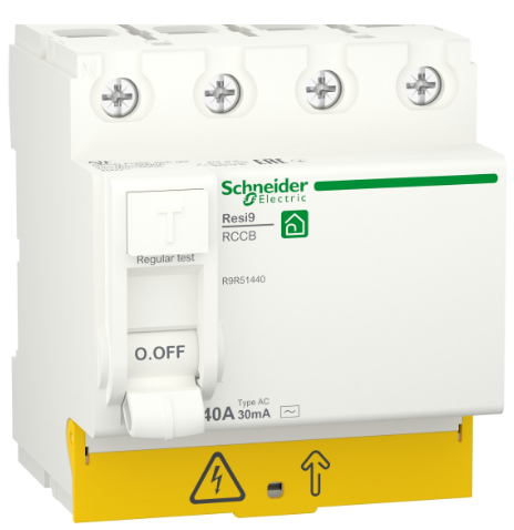 Вимикач диференціального струму (УЗО) 40А 4P 30мА AC Resi9 Schneider Electric