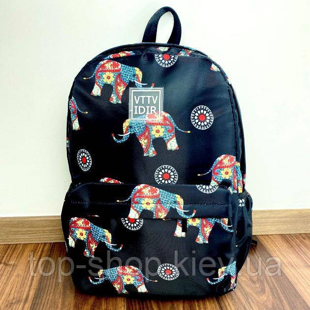 Рюкзак шкільний для підлітків VTTV IDIR (слон) чорний