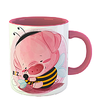 Чашка Свинка и пчёлка