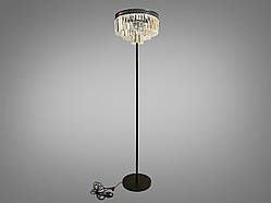 Торшер з кришталевими підвісками 1026-F-BK