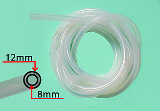 Силіконова трубка прозора 8х12 мм