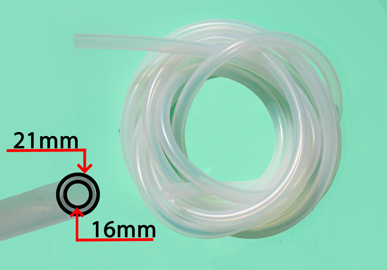 Силіконова трубка прозора 16х21 мм, фото 1