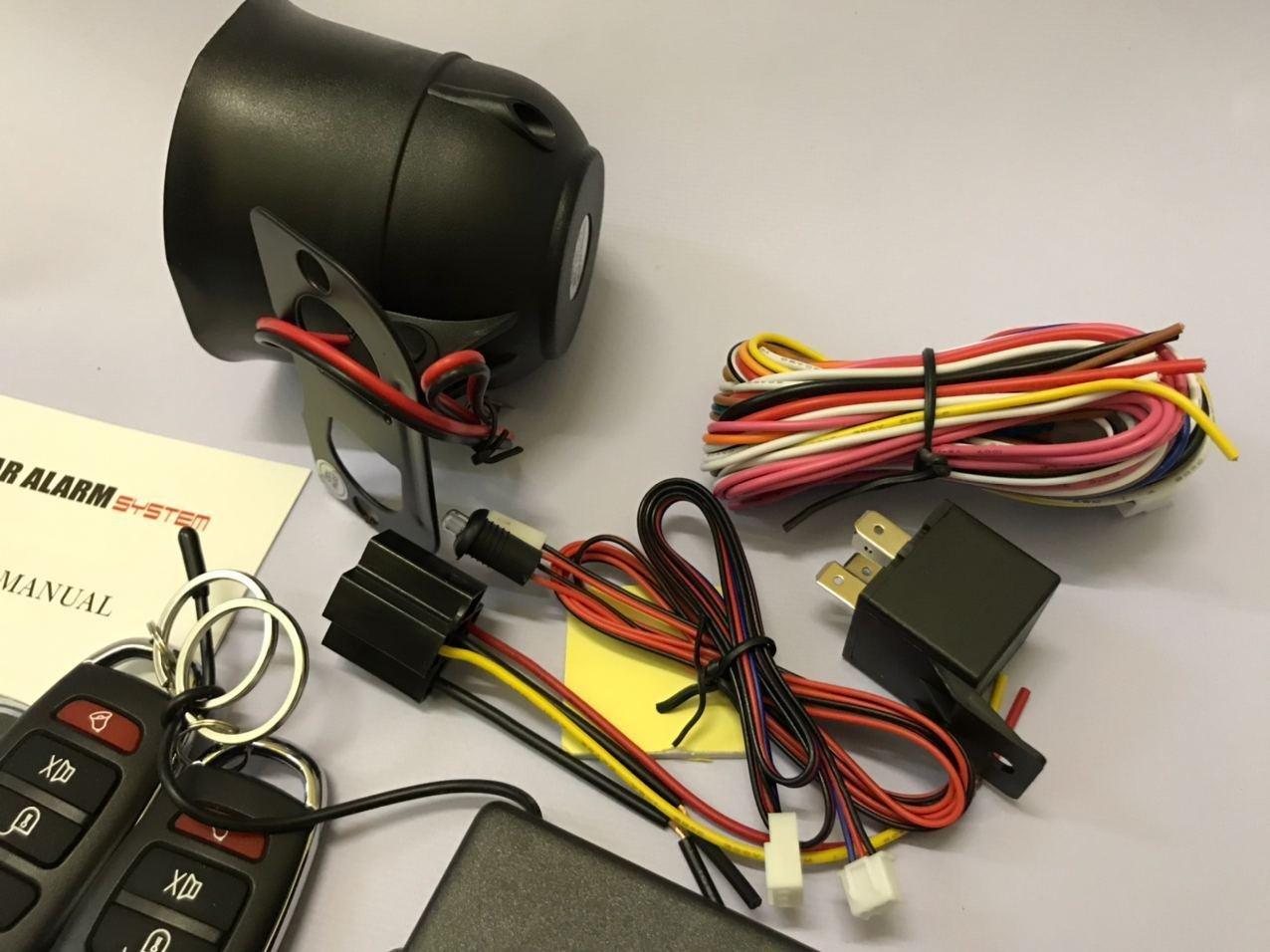 Автосигнализация Односторонняя C Сиреной CAR ALARM SYSTEM CZ001.