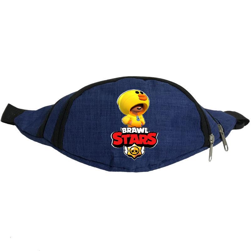 Сумка Бананка на пояс Бравл Старс Ліо Качечка (BS-LD) Cappuccino Toys синя, фото 1