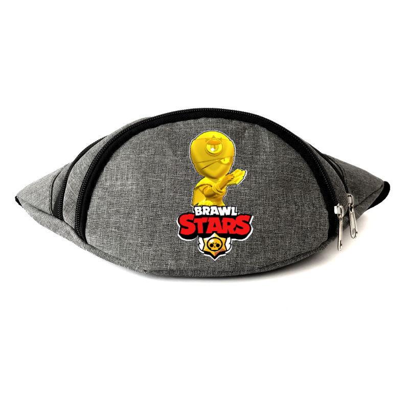 Сумка Бананка на пояс Бравл Старс Тара Золота (BS-Tara) Cappuccino Toys сіра, фото 1