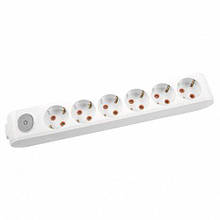 Колодка VIKO Multi Let 6 гнізд із заземленням та вимикачем 90118600-UA1
