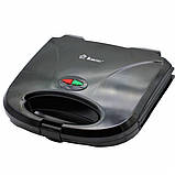 Сендвічниця-гриль Domotec MS 7709 Чорна, фото 4