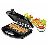 Сендвічниця-гриль Domotec MS 7709 Чорна, фото 2