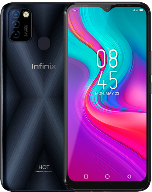 Смартфон Infinix Hot 10 Lite Black 2/32 ГБ 6,6" HD 5000 мА/год + чохол +пленка