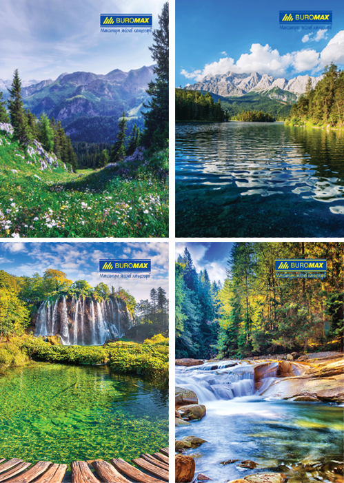 Ділова книга А4 96арк клітинка BUROMAX  BM.2430 газетка