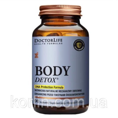 Біодобавка Для очищення Детоксикації Організму 90 кап Doctor Life Body Detox США Доставка з ЄС