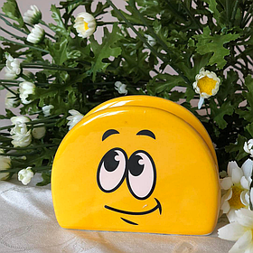 Підставка для серветок керамічна Смайл