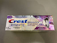 Зубная паста отбеливающая, Crest 3D White Brilliance Pepermint, 110 грам США