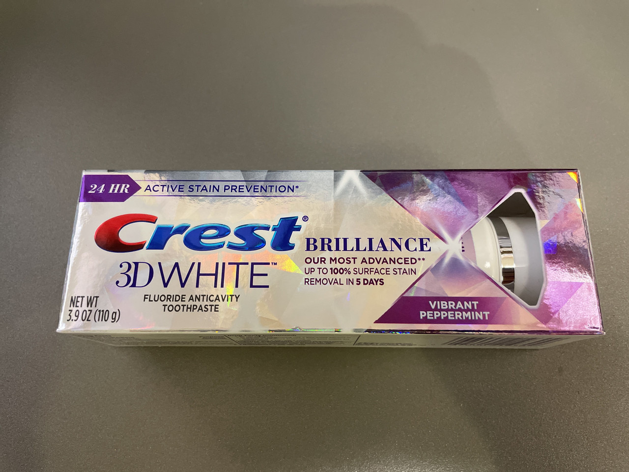 Зубна паста вибілювальна, Crest 3D White Brilliance Pepermint, 110 грамів США