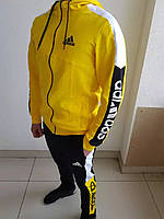 Мужской спортивный костюм Adidas Адидас Черный. Весенний спортивный костюм Adidas.Спортивний костюм Adidas