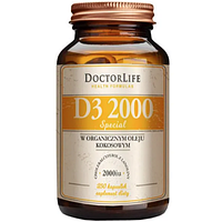 Витамин Д3 2000 IU Special в Кокосовом Масле 250 кап Doctor Life D3 2000 Special США Доставка из ЕС