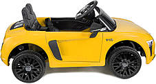 Дитячий електромобіль AUDI HL-1818 жовтий (колеса EVA), фото 2