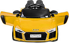 Дитячий електромобіль AUDI HL-1818 жовтий (колеса EVA), фото 3