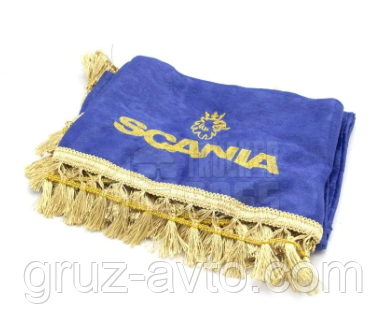 Штори в кабіну SCANIA лобове скло-1 та бічні-2 колір синій