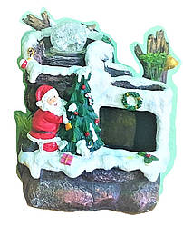 Фонтан Санта Клаус новий рік Дід Мороз Небесний декоративний кімнатний настільний садовий домашній 27 см