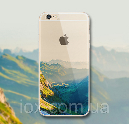 Преміум силіконовий чохол "Гори" для Iphone 6