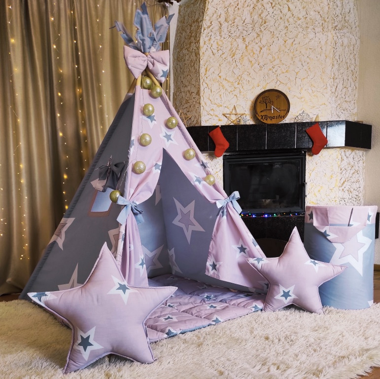 Вігвам Super Star + кошик для іграшок. Повний комплект!