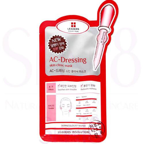 Маска для обличчя KeraSys Leaders Clinic AC-Dressing Skin Clinic Mask заспокоює-розгладжує подразнену шкіру