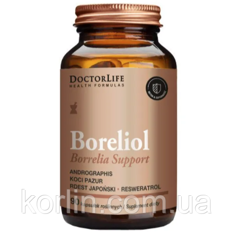 Бореліол У разі хвороб Лайма, хвороба Лайма 90 кап Doctor Life Boreliol Доставка з ЄС