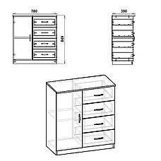 Комод 4+1А Компаніт, фото 3