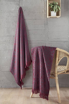 Набір рушників First Choice Luxury Jacquard Siesta Dark Red 90х170см + 50х90см