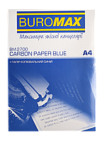 Бумага копировальная синяя BUROMAX А4 100 листов BM.2700 Buromax