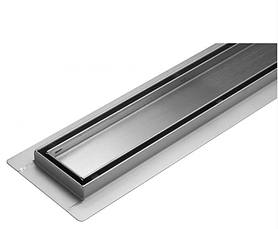 Трап для душу з неіржавкої сталі 2 в 1 під плитку 70x500 мм із сухим закривом (Польща), фото 4