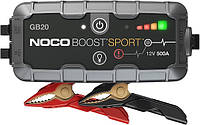 Пуско-зарядний пристрій Noco GB20 Boost Sport 500A UltraSafe Lithium Jump Starter, IP65, Power Bank (код