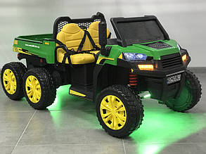 Дитячий самоскид 6x4 24V 12Ah підсвітка днища, борт відкидається