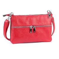 Кожана жіноча сумочка 28 червона