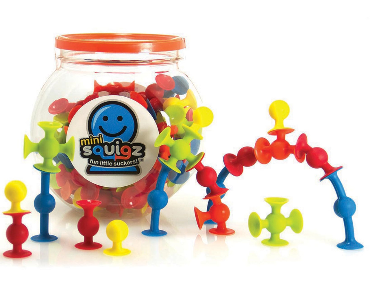 Конструктор із присосків Mini Squigz 75 шт. Fat Brain Toys (F107ML)