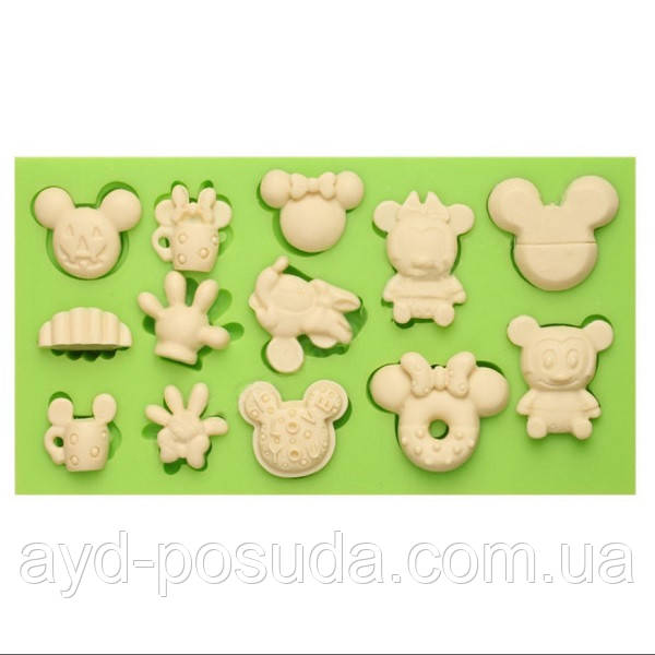 Силіконовий молд "Міккі" арт. BK8108077ММ