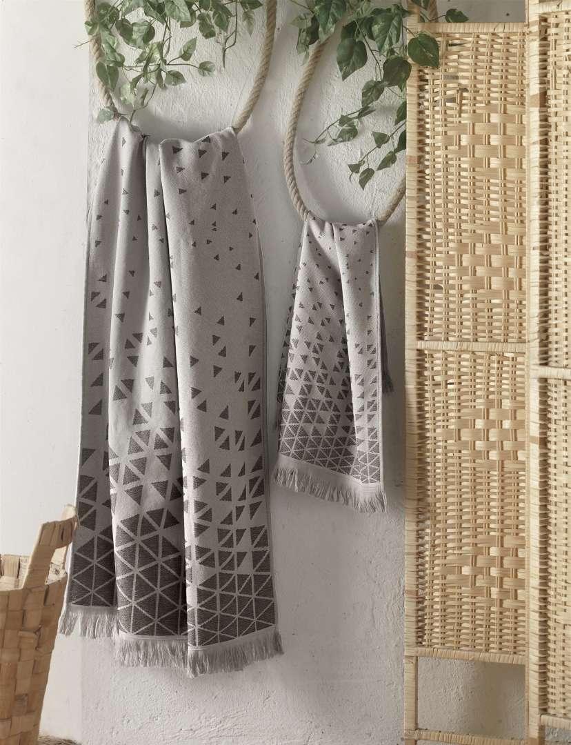 Набір рушників First Choice Luxury Jacquard Judy Patrice Beige 90х170см + 50х90см