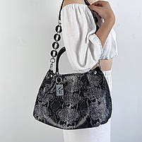 Жіноча шкіряна сумка на плече з лазерною обробкою Polina & Eiterou, фото 4