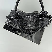 Жіноча шкіряна сумка на плече з лазерною обробкою Polina & Eiterou, фото 9