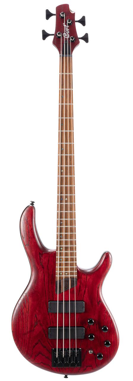 Бас-гітара CORT B4 Element (Open Pore Burgundy Red), фото 1