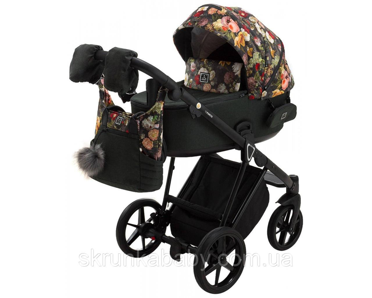 Коляска 2в1 Adamex Porto Flowers, фото 1