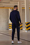 Мужской спортивный костюм двойка кофта и штаны двухнить вставки плащевка размеры: 44, 46, 48, 50, 52, фото 7