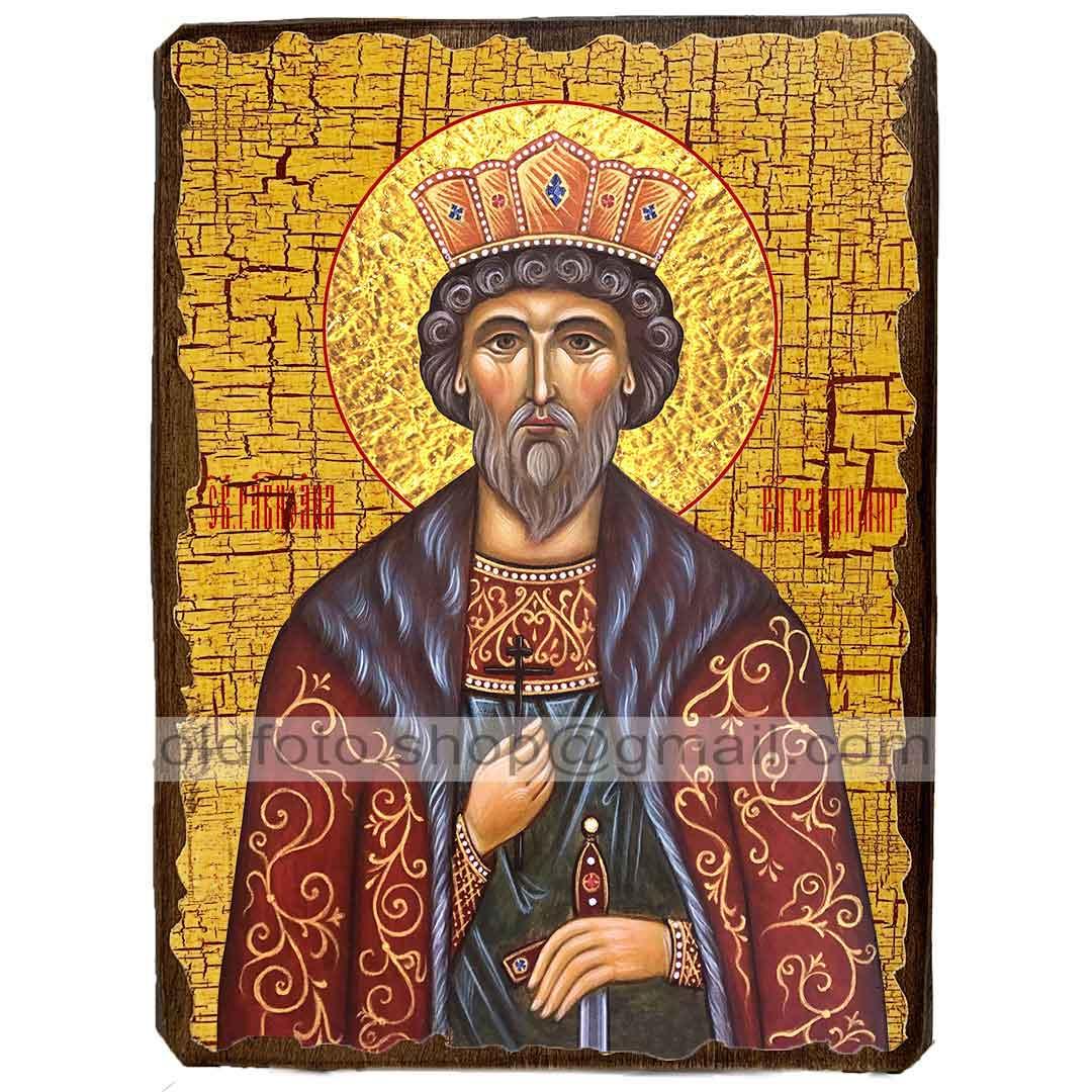 Ікона Володимир Рівноапостольний Великий Князь ,ікона на дереві 130х170 мм