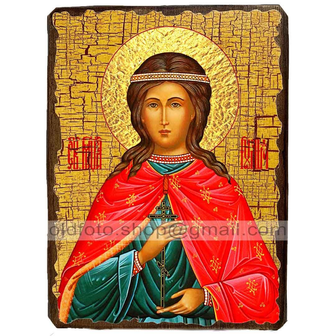 Ікона Иулия Картахенська, Корсиканська Мучениця ,ікона на дереві 130х170 мм
