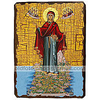 Икона Игумения Святой Горы Афонской Божией Матери ,икона на дереве 130х170 мм
